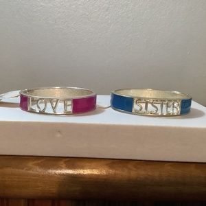 Croft & Barrow LOVE AND SISTER bracelet lot